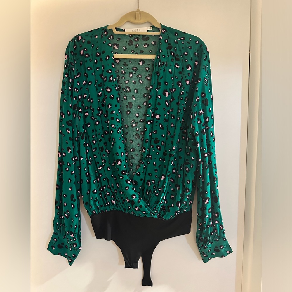 ASTR leopard bodysuit